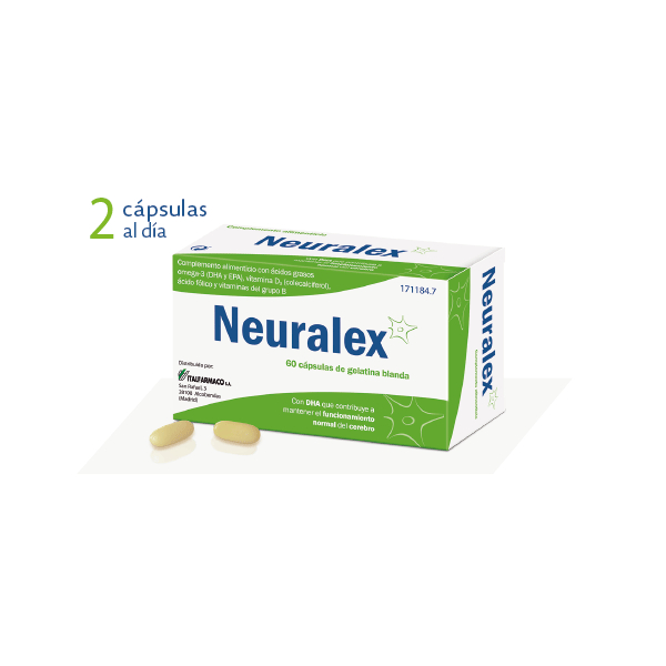 NEURALEX 60 CÁPSULAS. COMPLEMENTO ALIMENTICIO PARA MANTENER EL FUNCIONAMIENTO NORMAL DEL CEREBRO