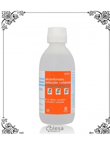 ALCOHOL ALCANFORADO REIG JOFRE 100 MG/ML SOLUCION CUTANEA 1 FRASCO 250 ML