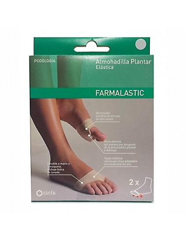 ALMOHADILLA PLANTAR FARMALASTIC FEET CALZADO CERRADO TALLA GRANDE