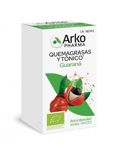 ARKOCAPSULAS GUARANA BIO 40 CAPSULAS