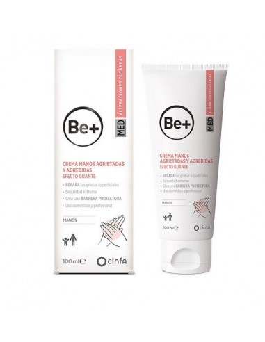 BE+ MED CREMA DE MANOS AGRIETADAS Y AGREDIDAS 1 TUBO 100 ml