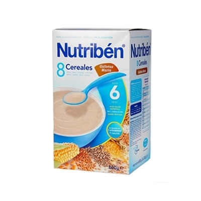 NUTRIBEN PAPILLA 8 CEREALES GALLETAS MARIA 600 G