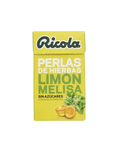 RICOLA PERLAS SIN AZUCAR 1 ENVASE 25 g SABOR LIMON