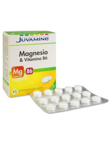 JUVAMINE MAGNESIO + VITAMINA B6 45 COMPRIMIDOS