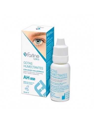 FARLINE OPTICA GOTAS HUMECTANTES AH 0.2% GOTAS OFTALMICAS ESTERILES 1 ENVASE 15 ml