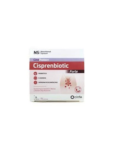 NS GINEPROTECT CISPRENBIOTIC FORTE 6 SOBRES 2,2 g SABOR FRUTOS DEL BOSQUE