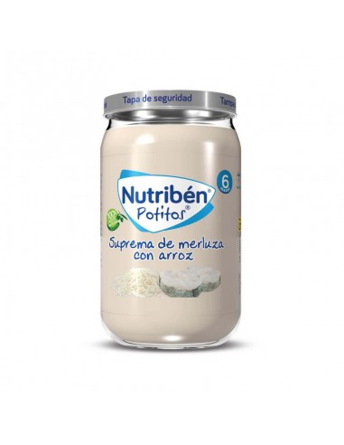 NUTRIBEN SUPREMA DE MERLUZA CON ARROZ 1 POTITO 235 g