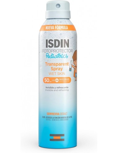 ISDIN FOTOPROTECTOR PEDIATRICS TRANSPARENT SPRAY WET SKIN SPF 50 1 ENVASE 250 ml