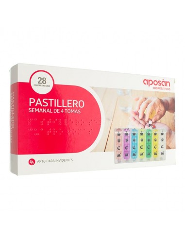 PASTILLERO SEMANAL APOSAN 4 TOMAS 1 UNIDAD