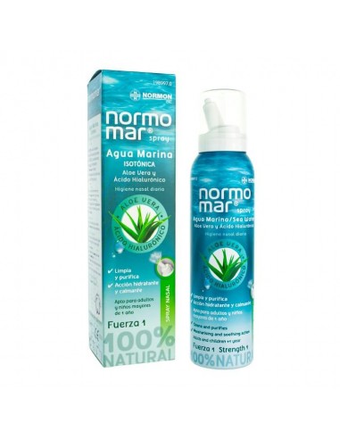 NORMOMAR AGUA MARINA ALOE VERA Y ACIDO HIALURONICO 1 SPRAY 120 ml