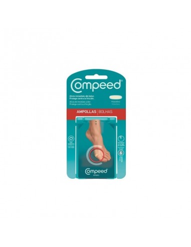 COMPEED AMPOLLAS HIDROCOLOIDE TALLA PEQUEÑA 6 UNIDADES