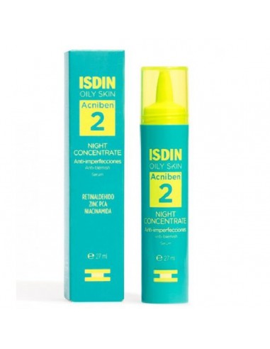 ISDIN TEEN SKIN ACNIBEN NIGHT CONCENTRATE ANTI-IMPERFECCIONES SERUM 1 ENVASE 27 ml