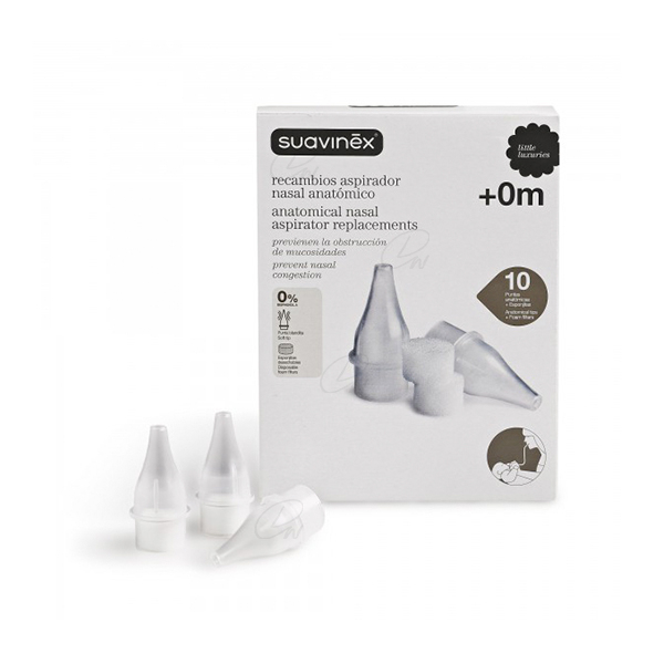 ASPIRADOR NASAL SUAVINEX ANATOMICO RECAMBIO 10 U