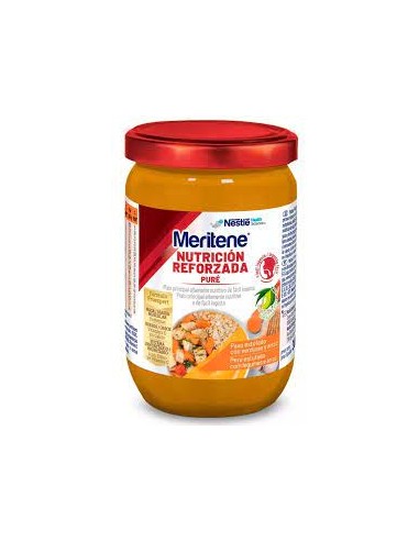 MERITENE PURE 1 FRASCO 300 g SABOR PAVO CON ARROZ Y ZANAHORIAS