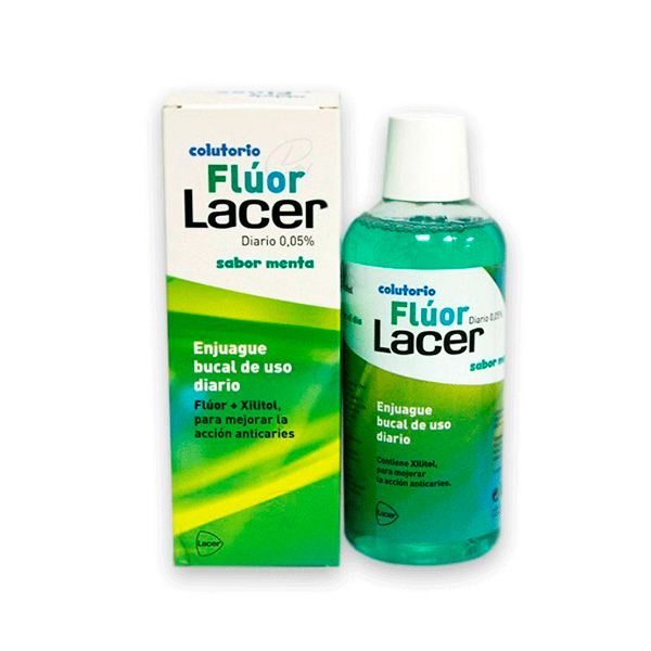 LACER COLUTORIO FLUOR DIARIO 0,05 % MENTA 500 ML