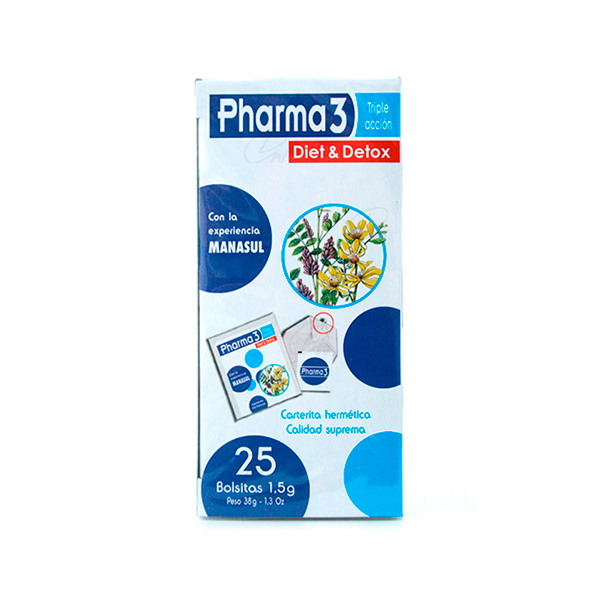 PHARMA3 DIET & DETOX 1.5 G 25 FILTROS