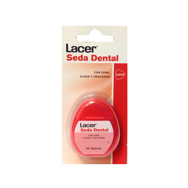 LACER SEDA DENTAL CON CERA FLUOR Y TRICLOSAN 50 M