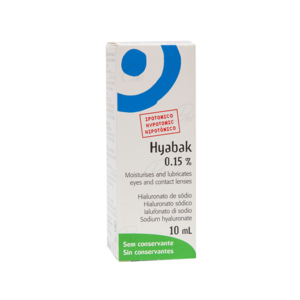 HYABAK 0.15% SOLUCIÓN 10 ML