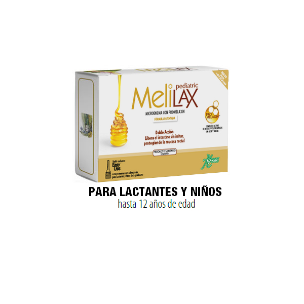 MELILAX PEDIATRIC 6 MICROENEMAS CON COBRECÁNULA PARA LACTANTES Y NIÑOS