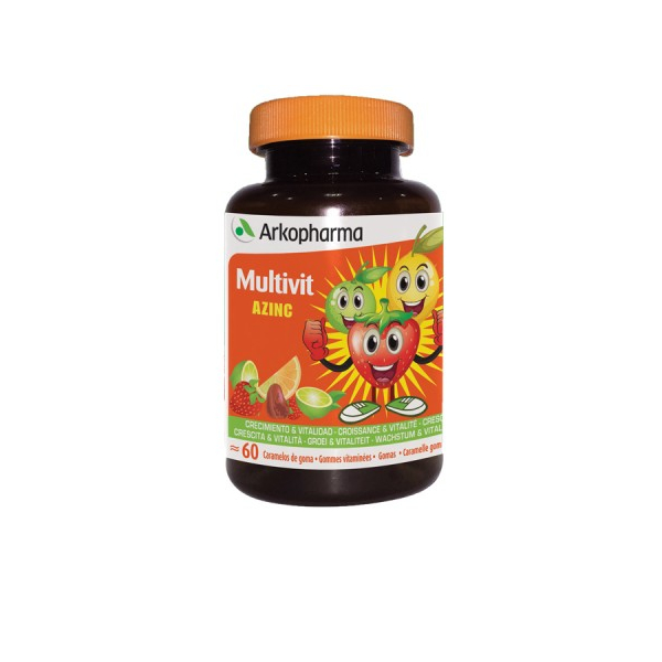 Arkopharma Multivit A Zinc 60 caramelos de goma con 9 vitaminas